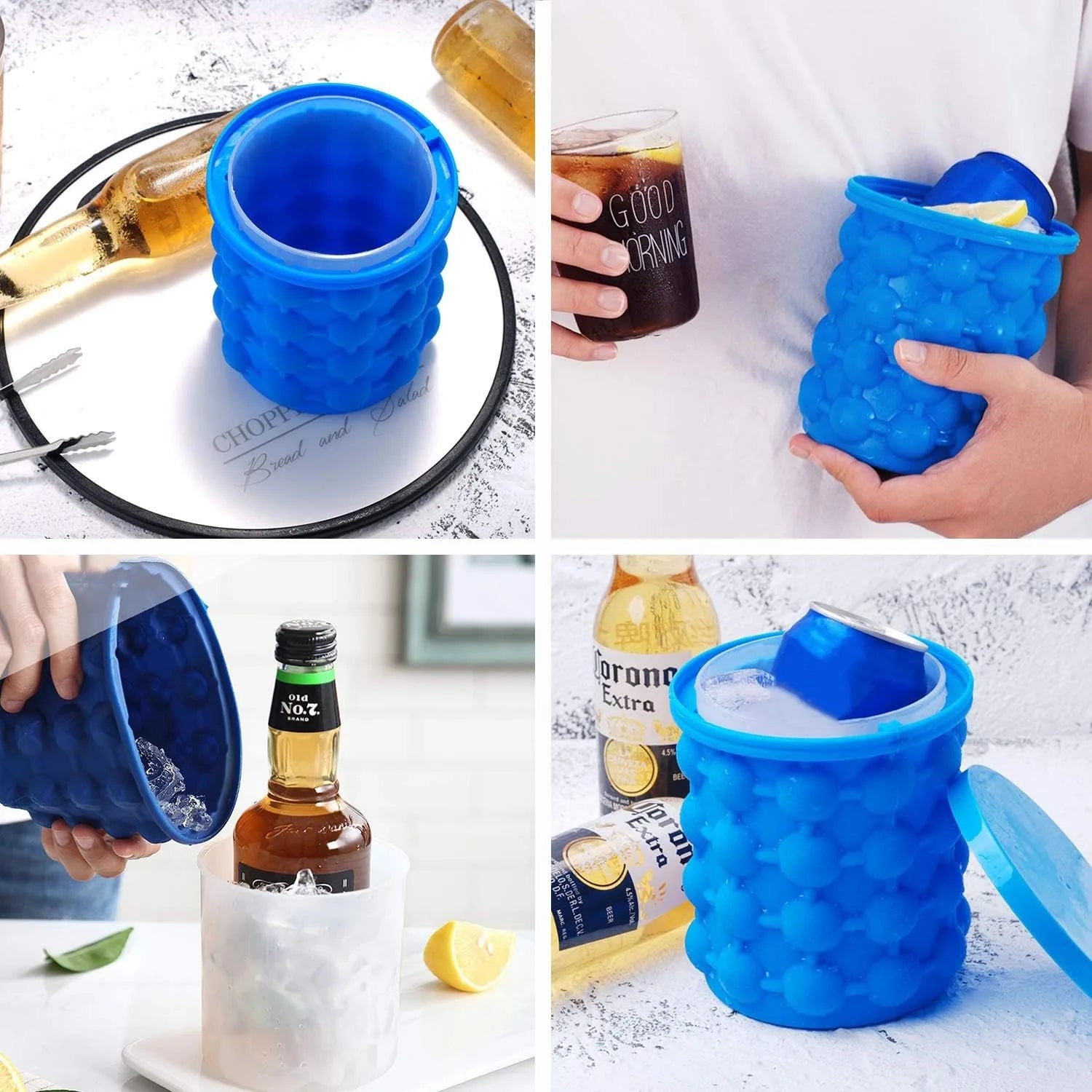 1PCS Ice Cube Maker Portable Bucket Wine Ice Cooler Beer Cabinet Space Saving Drinking Whiskey Freeze Kitchen Tools