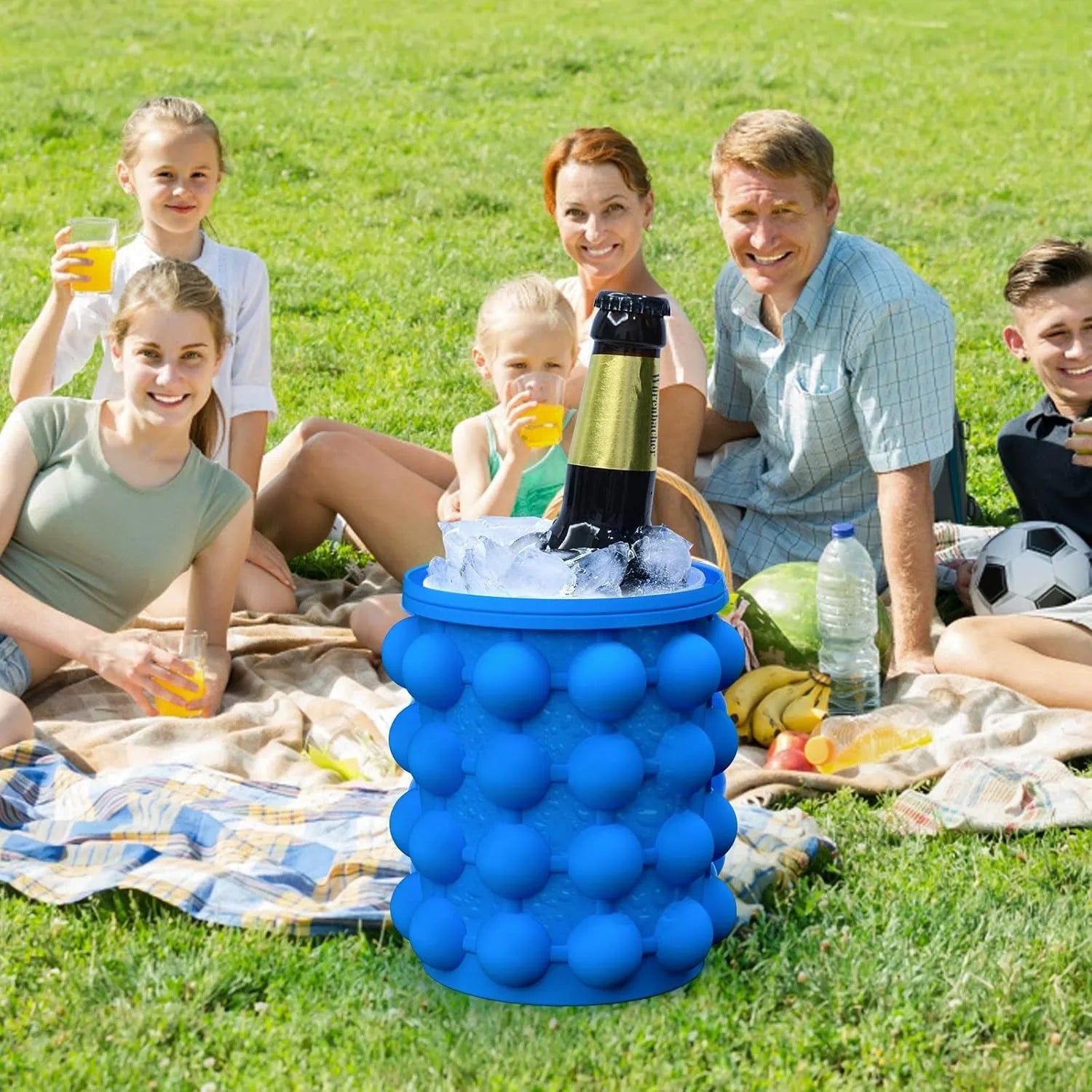 1PCS Ice Cube Maker Portable Bucket Wine Ice Cooler Beer Cabinet Space Saving Drinking Whiskey Freeze Kitchen Tools